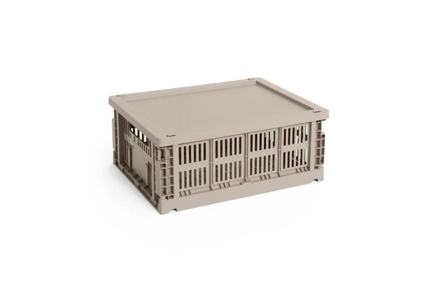 HAY Colour Crate Lid Plastic - Medium - Warm grey