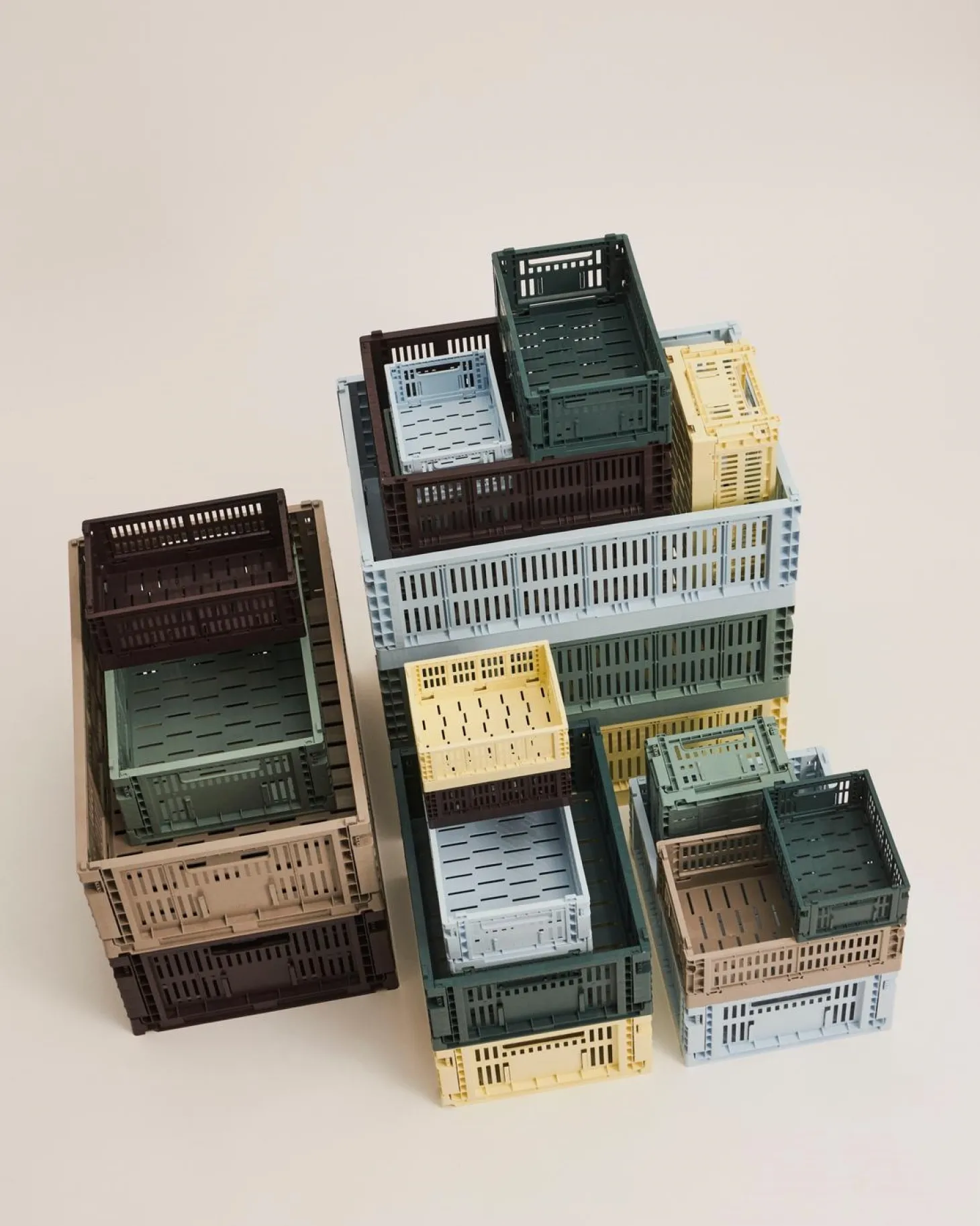 HAY Colour Crate - Medium - Sage green