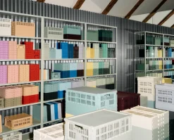 HAY Colour Crate - Medium Square - Dusty blue