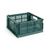 HAY Colour Crate - Medium Square - Dark green
