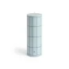 Hay - Column Candle - Light blue with blue grid check