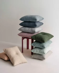 Hay - Dot Cushion - Linen - Light grey
