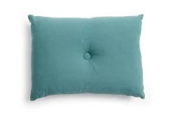 Hay - Dot Cushion - Linen - Petrol