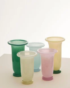 Hay - Empire Vase - Medium - Light Pink - Light pink with pink base - 749