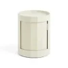 Hay - Facet Cabinet - Low - Eggshell - Hvid - 49 cm - sidebord med hjul