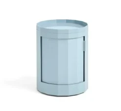 Hay - Facet Cabinet - Misty Blue - low - sidebord - blå - med hjul