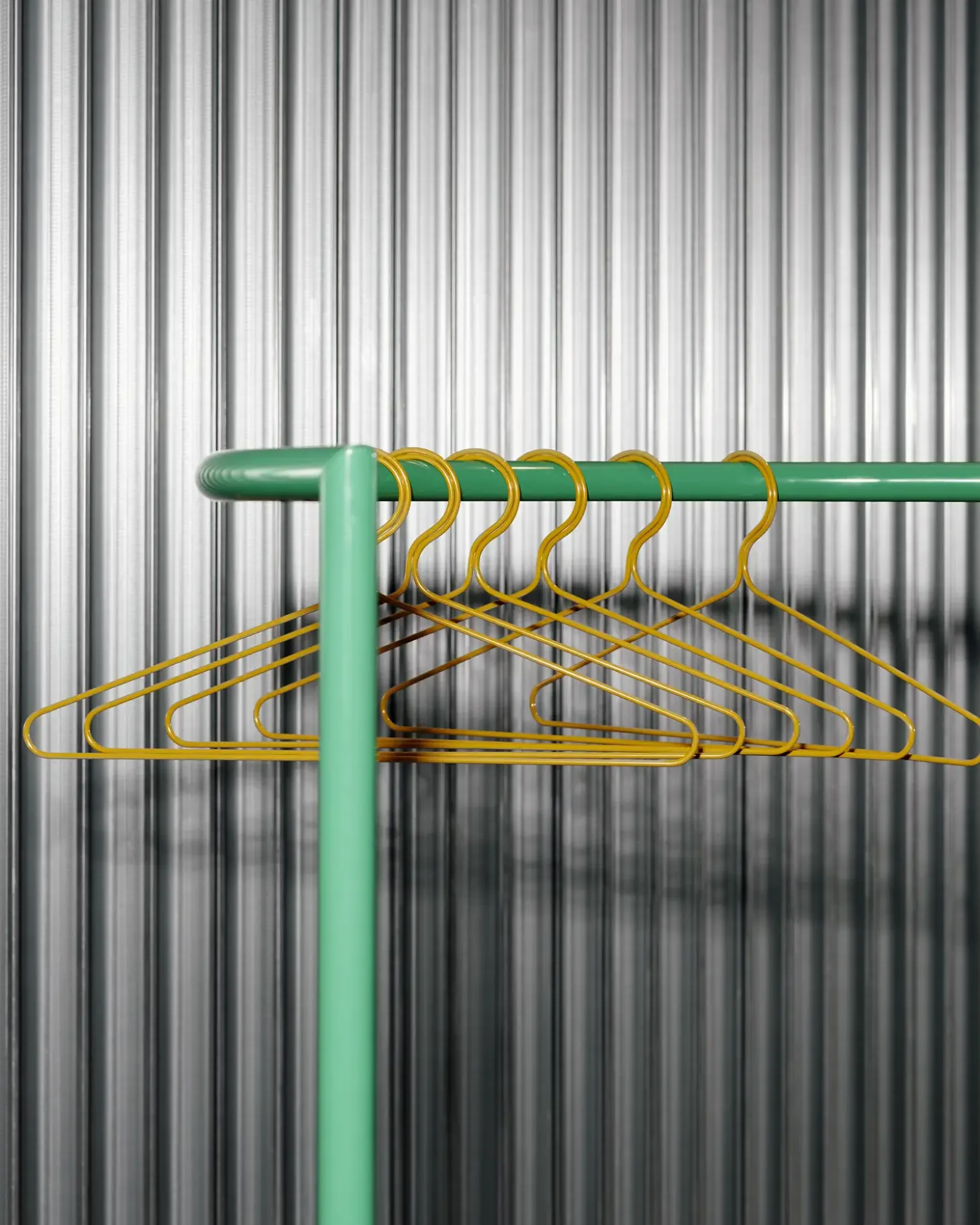 Hay - garderobestativ - Colour Rack - S-Shape - Jungle green - grøn