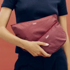 Hay - Grid Pouch - Medium - Mørkeblå