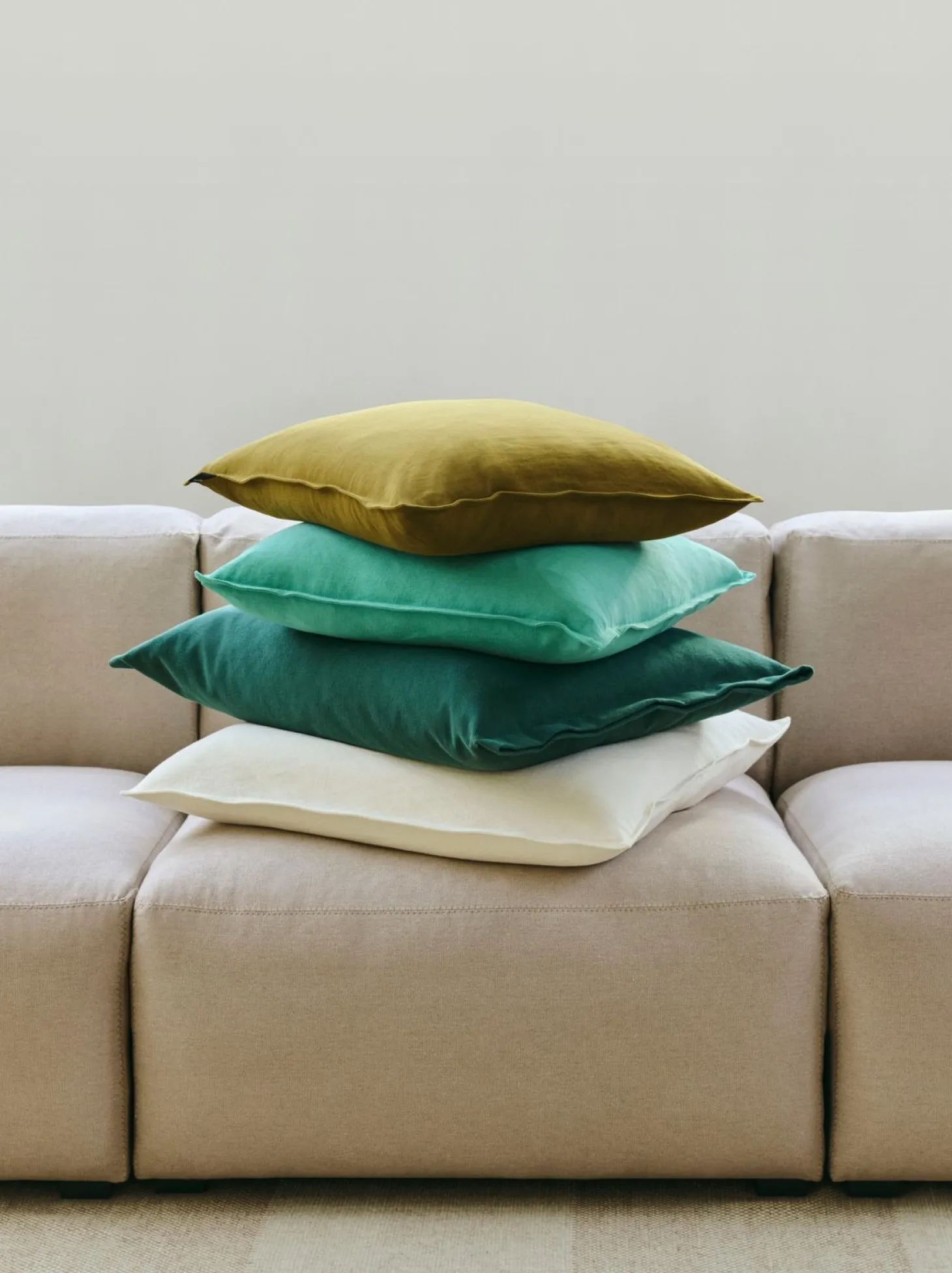 Hay - Linen Cushion Cover - 50 x 50 - Iron red