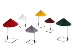HAY - Matin bordlampe - bright red skærm (small)