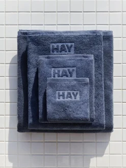 Hay - Mono Wash Cloth (Organic) - W30 x L30 - Steel Blue - Steel blue - 65