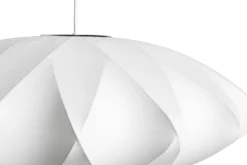 HAY - NELSON Saucer Crisscross Bubble Pendant - small - off white