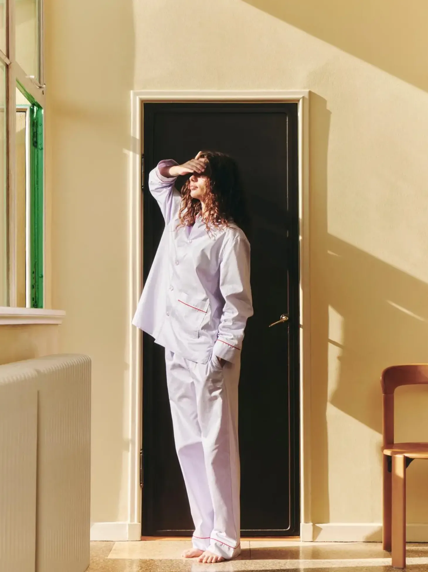 HAY - Outline Pyjama - Langærmet Shirt - S/M - Lavendel