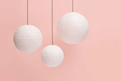 HAY - Paper Shade - Lampeskærm/Rispapir - Ø60 cm - Hvid
