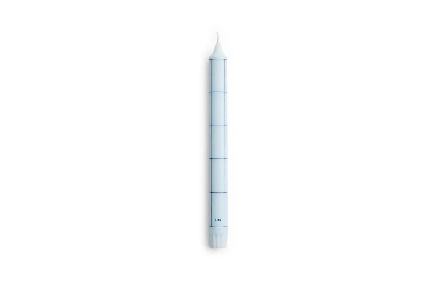 Hay - Pattern Candle - Light blue with blue grid check