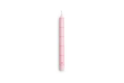Hay - Pattern Candle - Light pink with red grid check