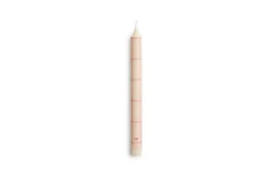Hay - Pattern Candle - Off-white with red grid check