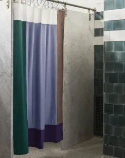 HAY - Pivot Shower Curtain - Blue - bruseforhæng W180 X L200