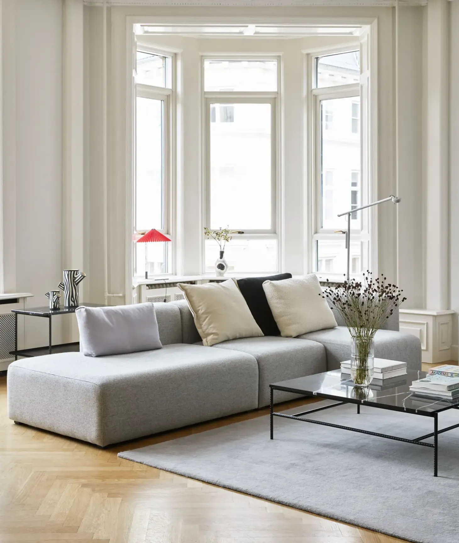 Hay - Raw Rug No. 2 - Light Grey/Lysegrå - 170 x 240 cm