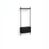 Hay - Reol - Pier System 1001 - 1 kolonne - Sort - 82 X 34 X 209 cm