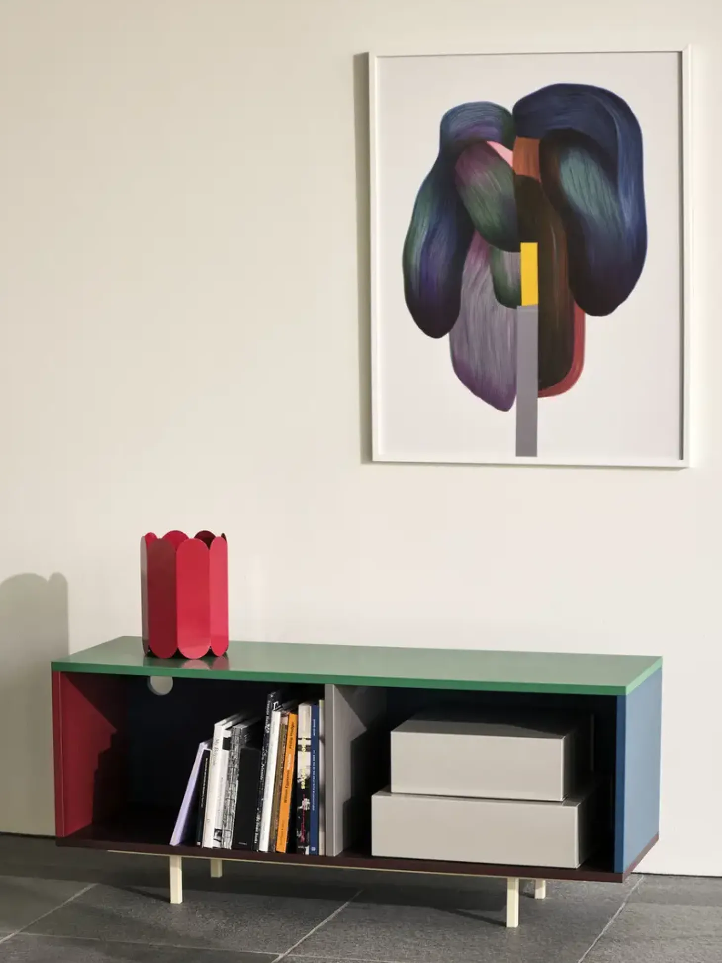 Hay - Reol til Gulv - Colour Cabinet - Multi farvet - Medium