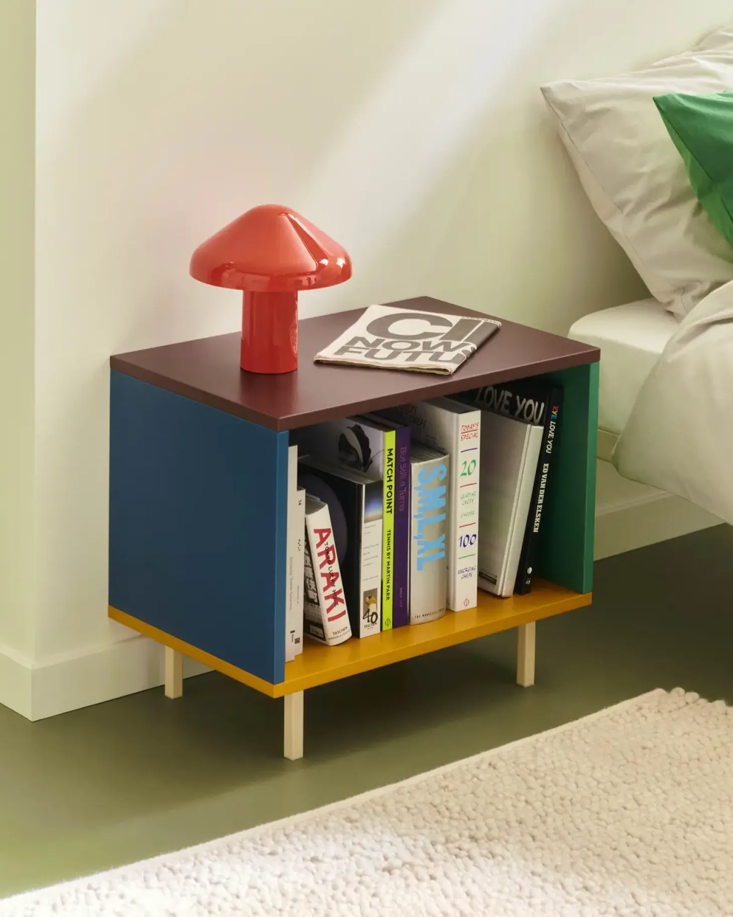 Hay - Reol til Gulv - Colour Cabinet - Multi farve - Small, B60 X D39 X H51 cm