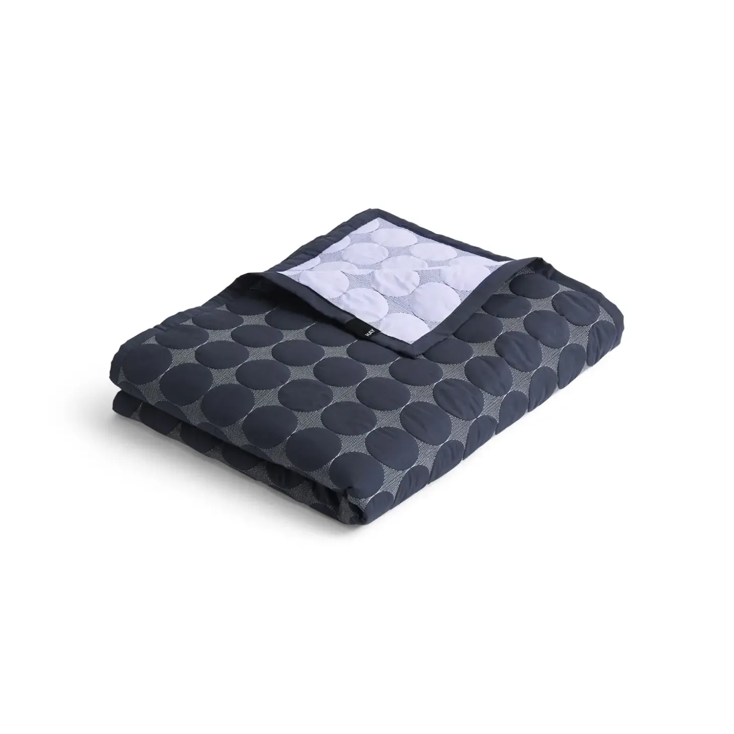 Hay - Sengetæppe - Mega Dot - Organic - Midnight Blue - 260x260
