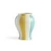 HAY - Sobremesa Stribe Vase - Large - Grøn og gul