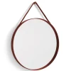 HAY - "Strap Mirror" Spejl Ø70 cm - Rød