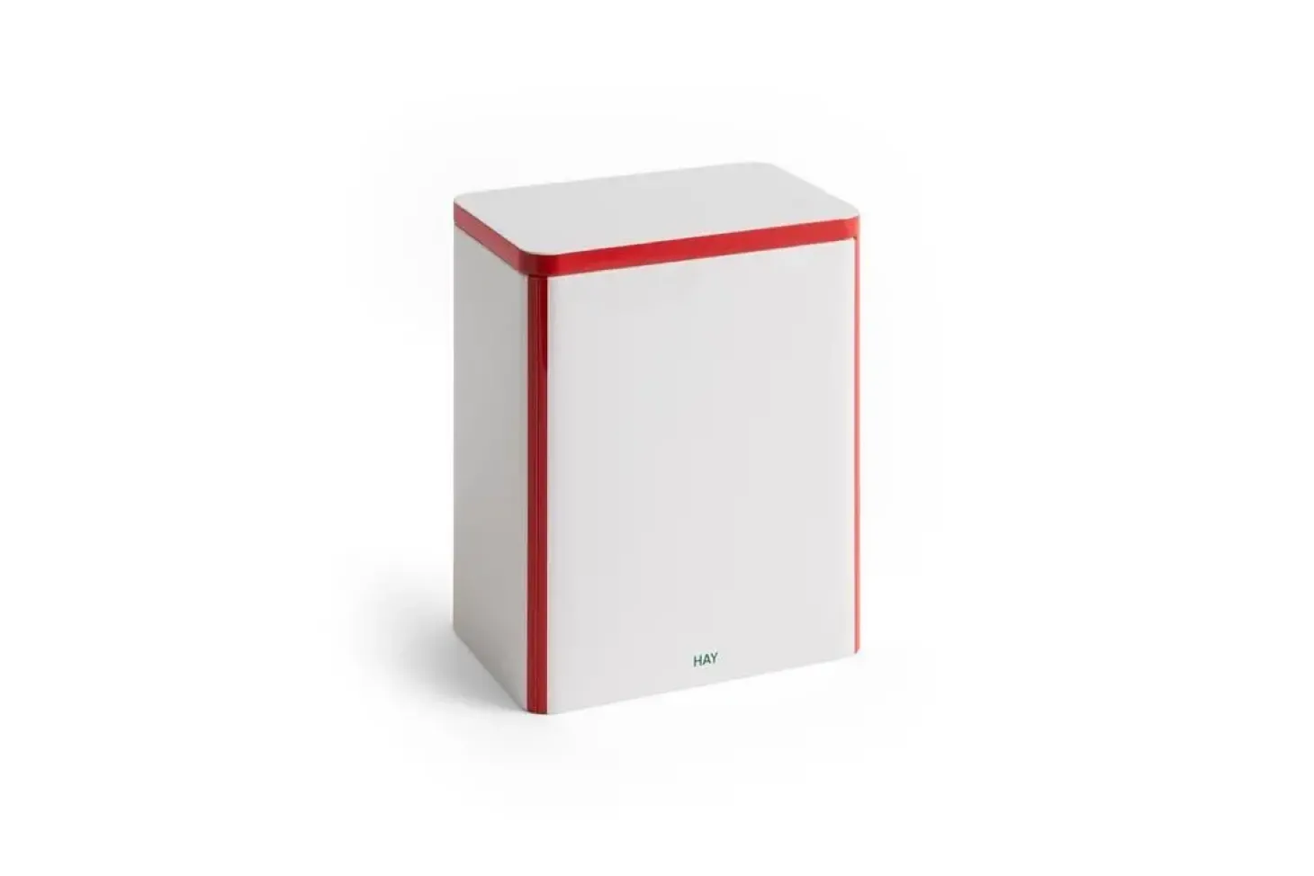 Hay - Tin Container - Off-white and red