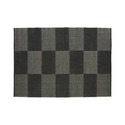 HAY - Tæppe Check Rug - Black L/ Sort - 170 x 240 cm