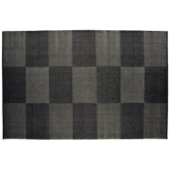 HAY - Tæppe Check Rug - Black L/ Sort - 200 x 300 cm