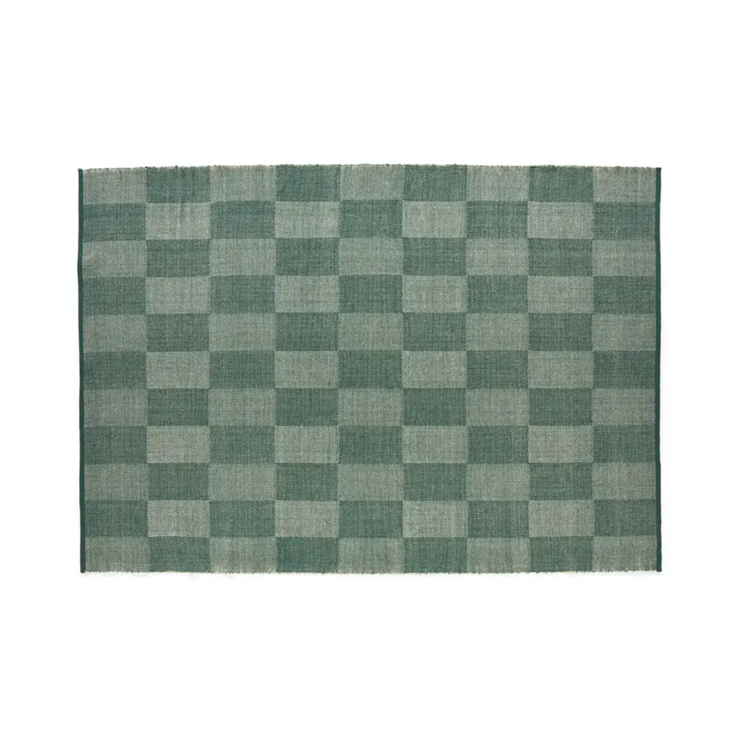 HAY - Tæppe Check Rug - Green/Grøn - 170 x 240 cm