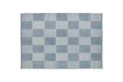 HAY - Tæppe Check Rug - Light Blue S/Lyseblå - 140 x 200 cm