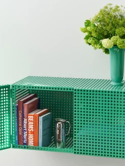 Hay - Vægskab - Perforated Cabinet Wall - Small - Soft Jade - H45 x B89 x D40 cm
