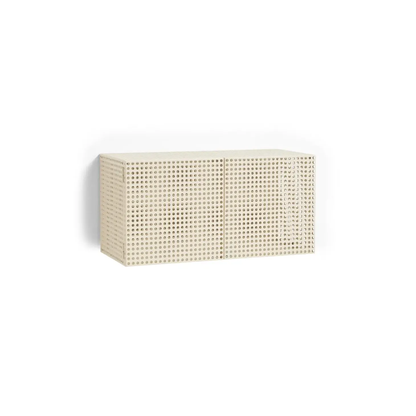 Hay - Vægskab - Perforated Cabinet Wall - Small - Eggshell - H45 x B89 x D40