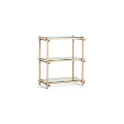 Hay - Woody Shelving 2.0 Column Low - Eg/glas - 3 glashylder
