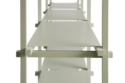 Hay - Woody Shelving 2.0 Column Low - Grå bøg - 9 hylder