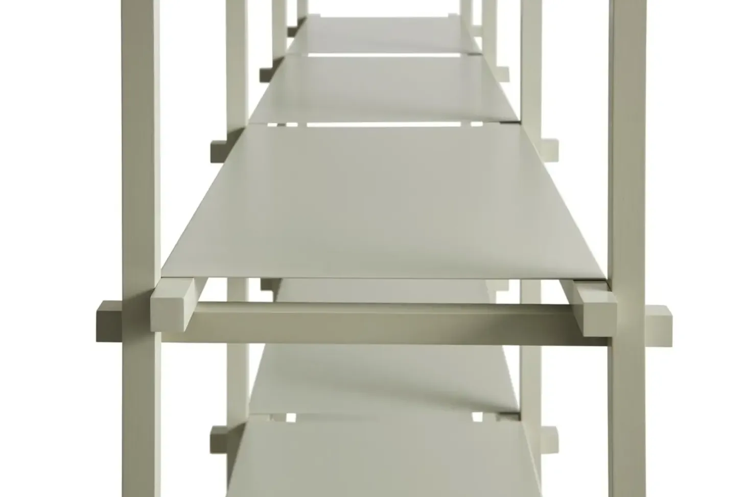 Hay - Woody Shelving 2.0 Column Low - Grå bøg - 9 hylder