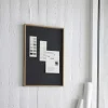 Hemverk - Opslagstavle m. akustiske egenskaber - Recy - Grå - 40x60