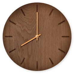 Hemverk - Vægur - Dark Oak - Mørk Eg/Guld - Ø38 cm