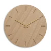 Hemverk - Vægur - Light Oak - Eg/Guld - Ø38 cm