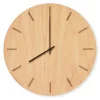 Hemverk - Vægur - Light Oak - Eg/Sort - Ø38 cm