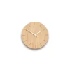 Hemverk - Vægur - Lys Eg - Ø12 cm - Kobber visere