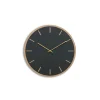 Hemverk - Vægur - Lys Eg/Mørkegrøn - Guld visere - Ø28 cm