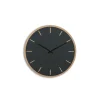Hemverk - Vægur - Lys Eg/Mørkegrøn - Sorte visere - Ø28 cm
