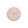 Hemverk - Vægur - Lys Eg/Powder Dusty Rose - Sølv visere - Ø28 cm