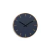 Hemverk - Vægur - Lys Eg/Smokey blue - Sorte visere - Ø28 cm