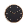 Hemverk - Vægur - Lys Eg/Sort - Kobber visere - Ø38 cm