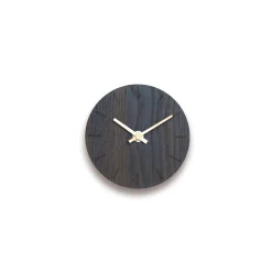 Hemverk - Vægur - Mørk eg - Ø12 cm - Kobber visere
